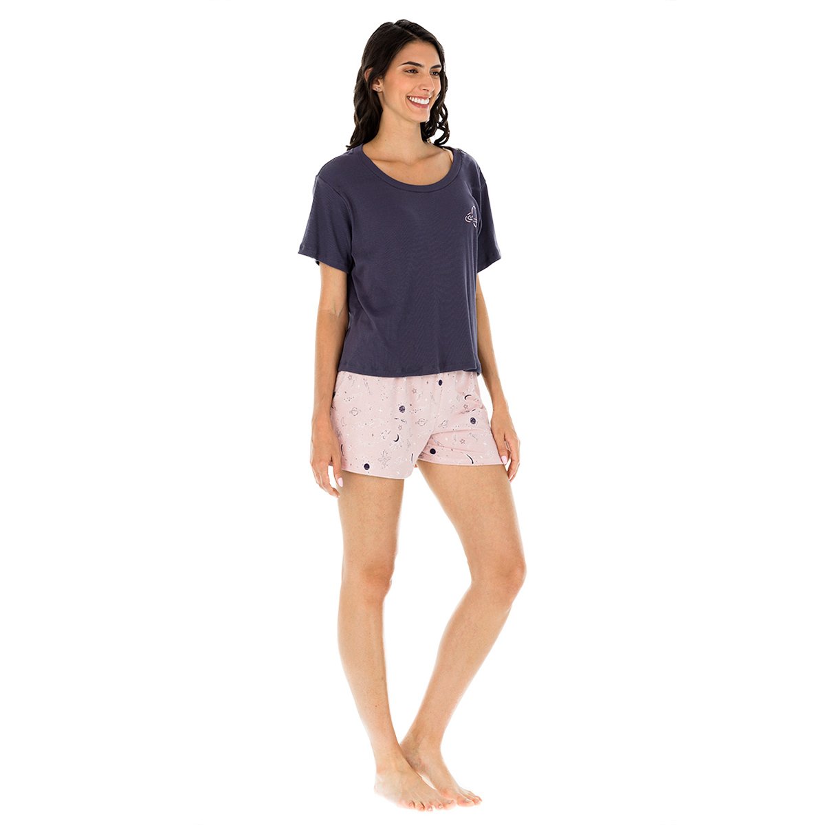 Pijama Playera Y Short Mystic Fall Tops &amp; Bottoms