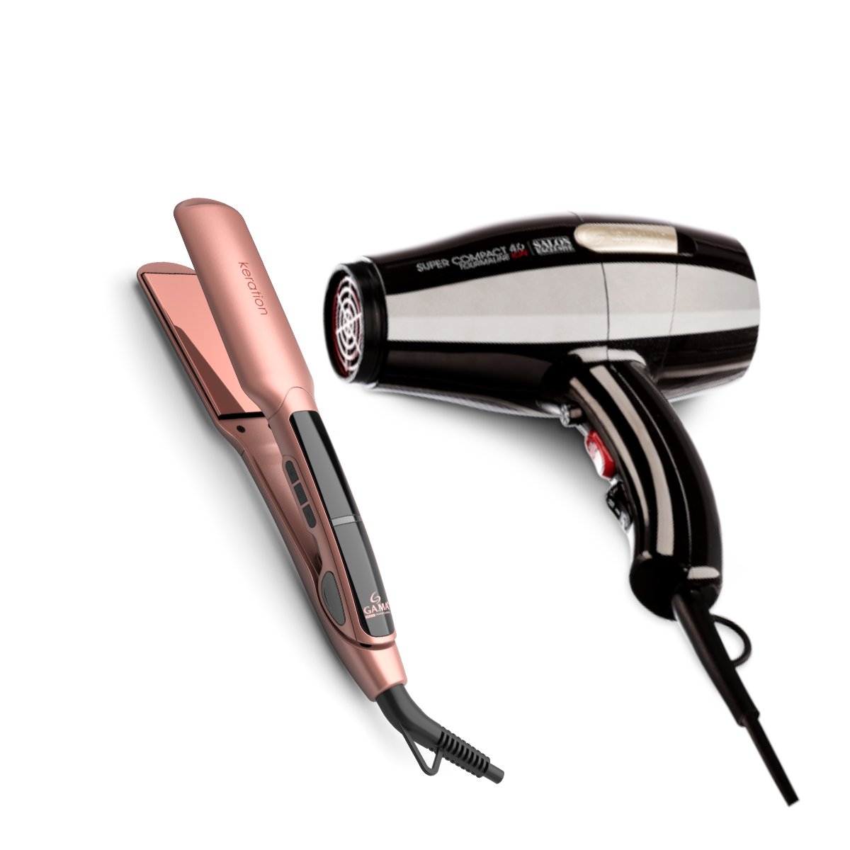 Combo Plancha Xwide Keration + Secadora Sc Tour Gama Italy