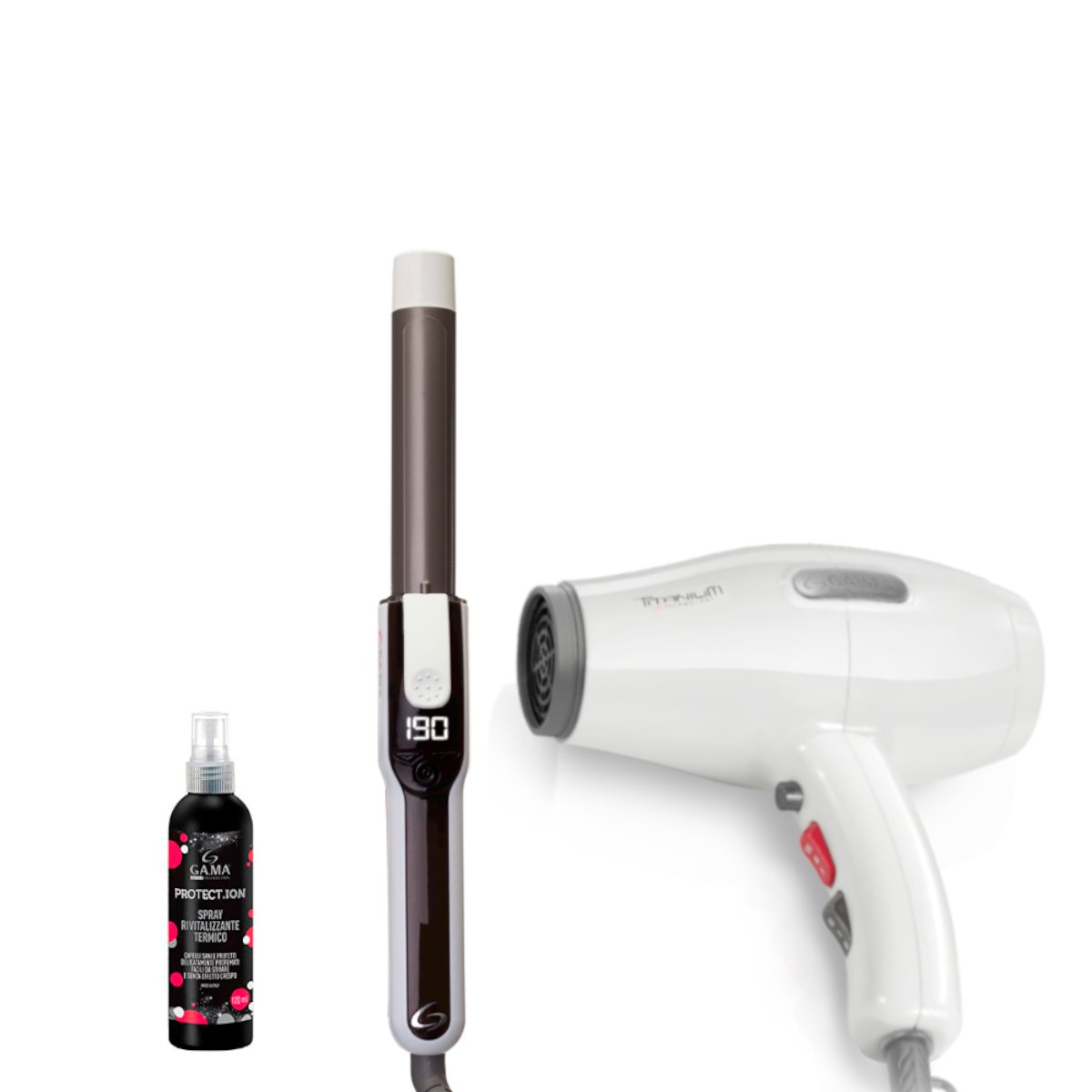 Secador + Rizador St Iht + Spray Protect Gama Italy