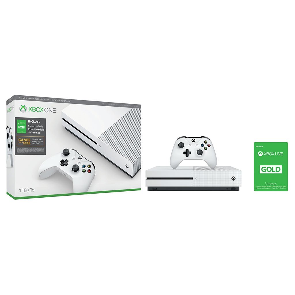 Consola Xbox One S Refurb 1Tb + Tarjeta Live 3 Meses