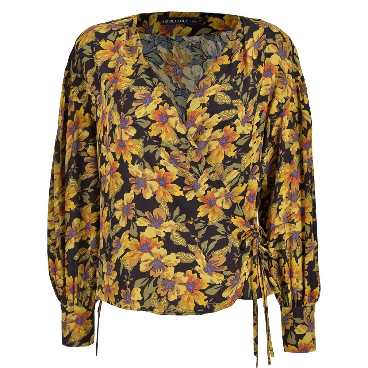Blusa Estampada Cruzada Arqueology