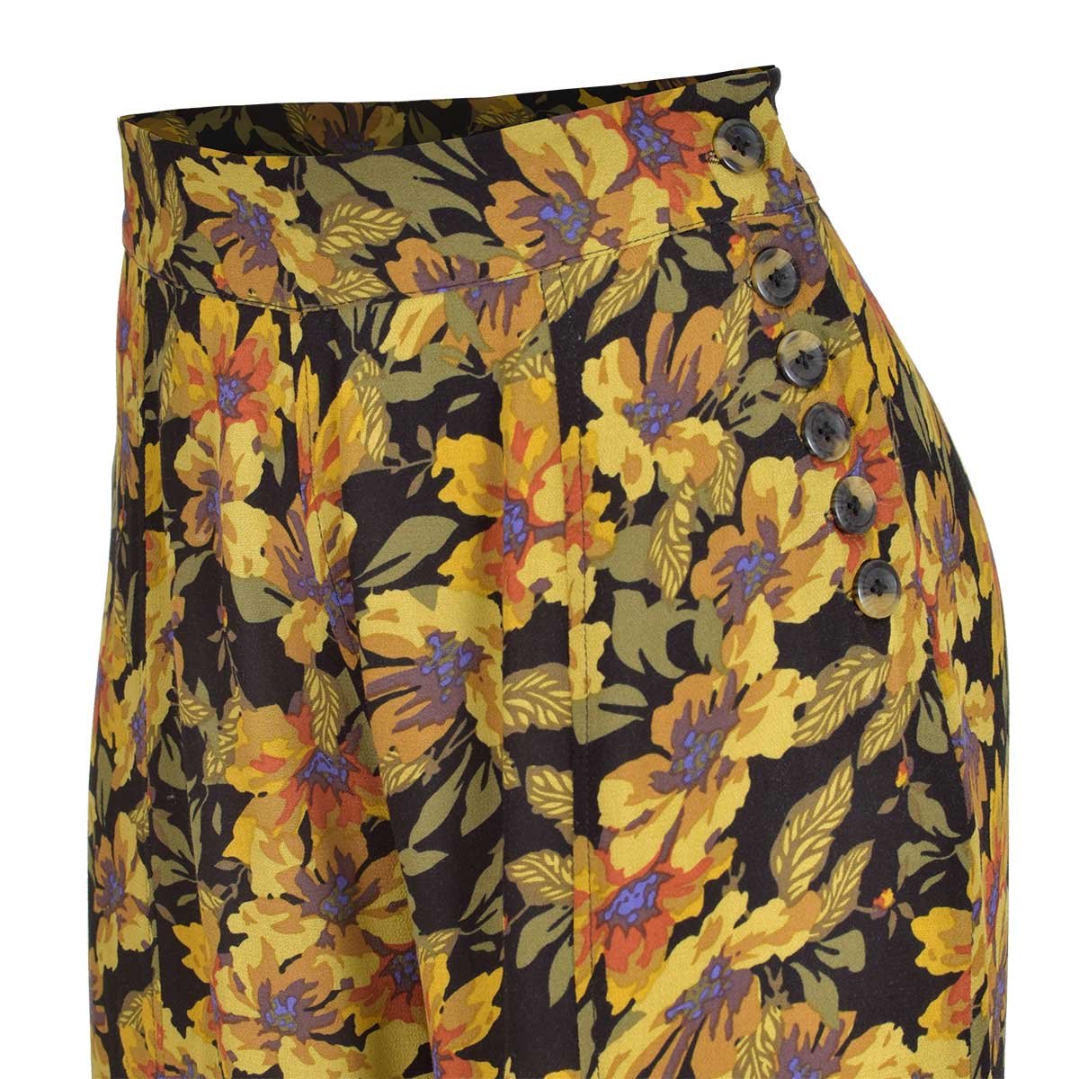 Pantalon con Estampado de Flores Arqueology