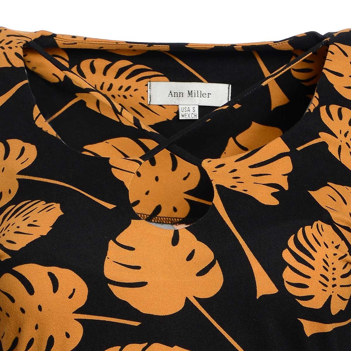 Blusa con Estampado de Hojas Ann Miller