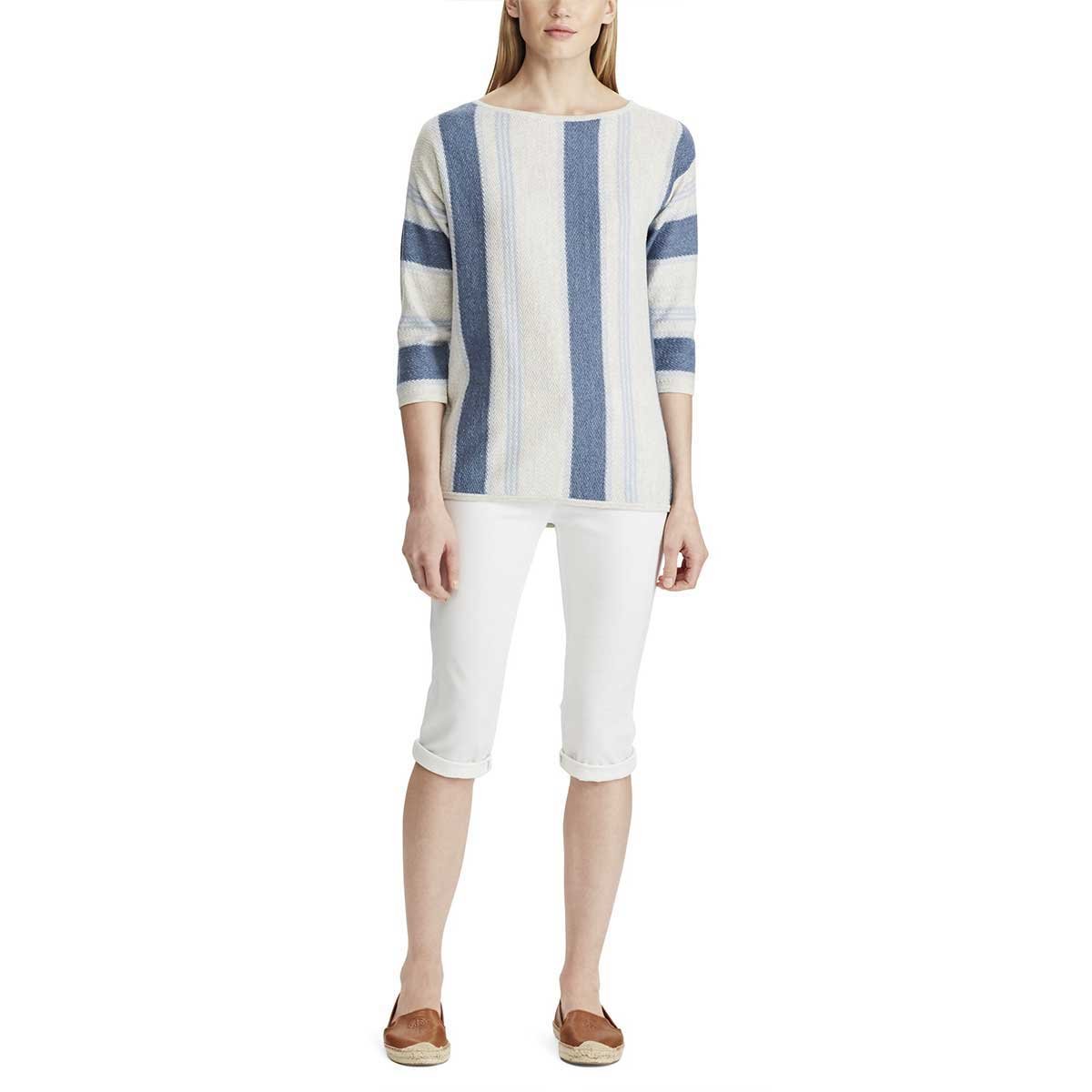 Sueter Azul Manga 3/4 Escote Redondo Laili Chaps
