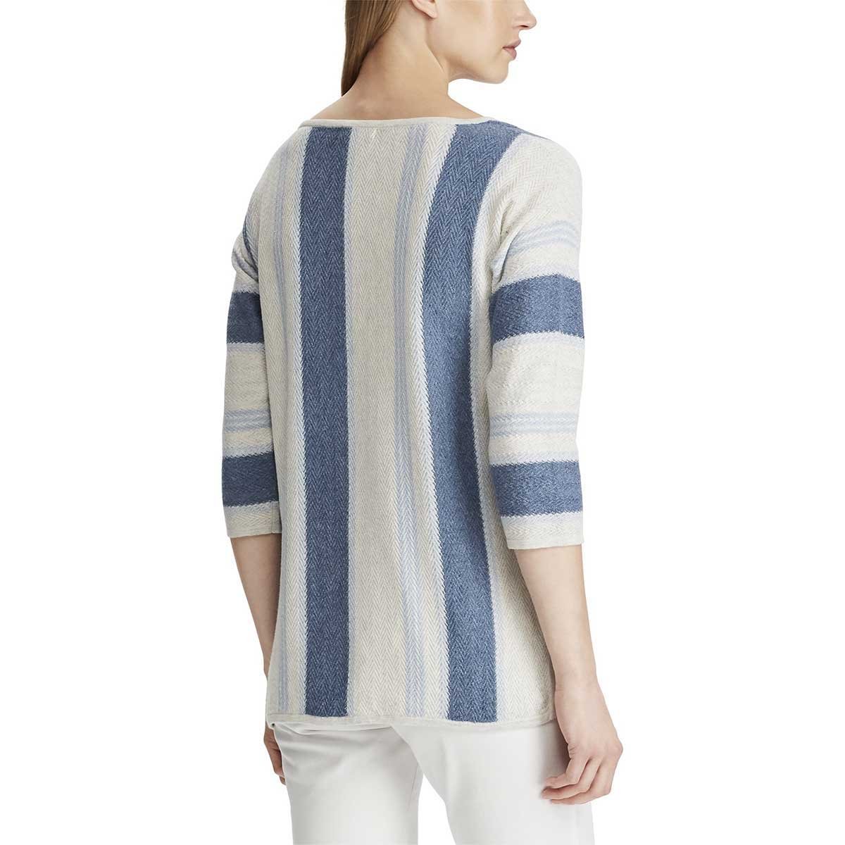 Sueter Azul Manga 3/4 Escote Redondo Laili Chaps