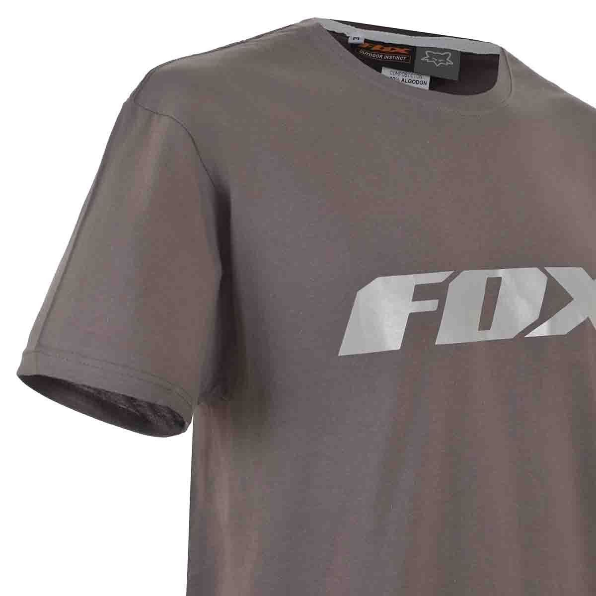 Playera Manga Corta para Caballero con Tela Peinada Fox