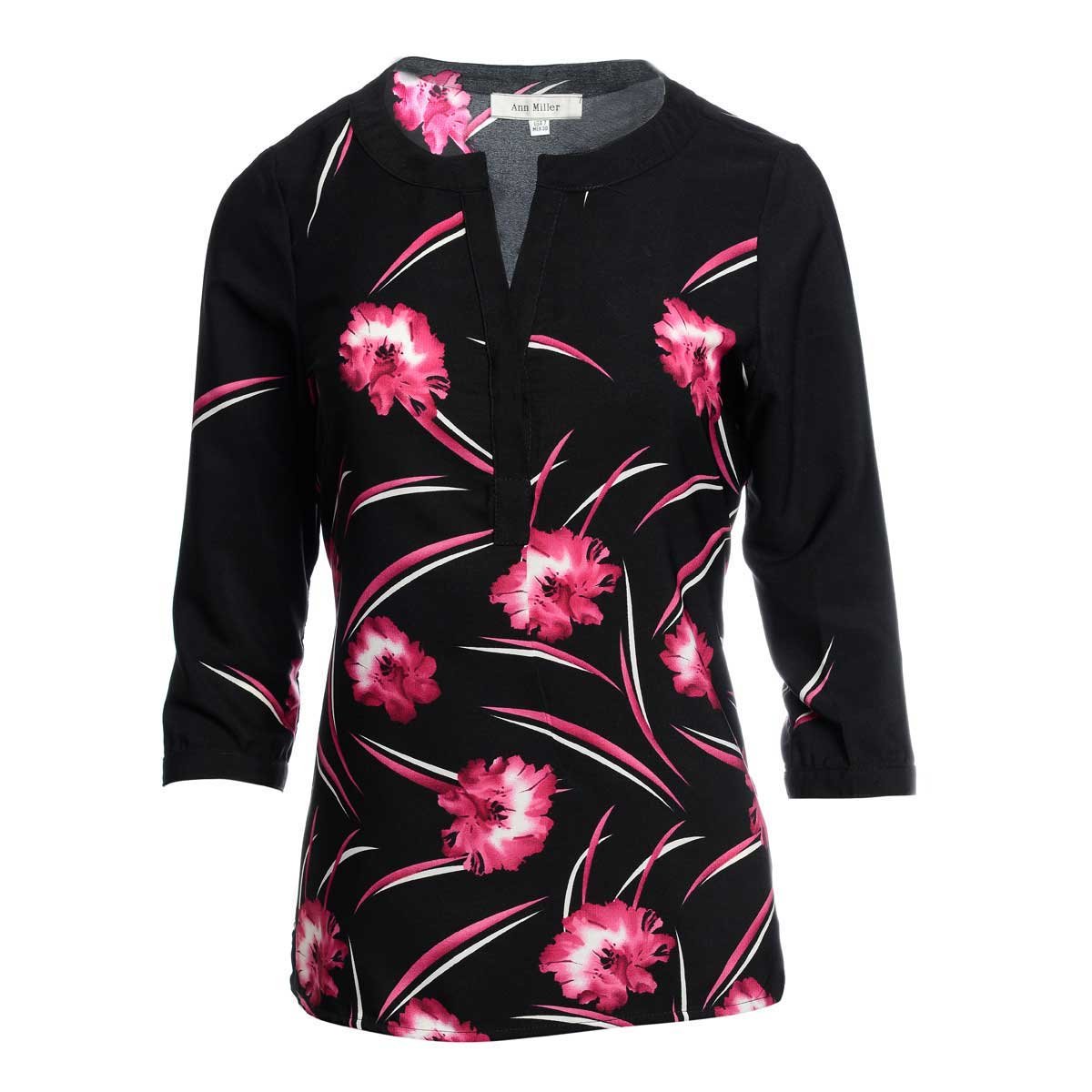 Blusa con Flores Rosas Ann Miller