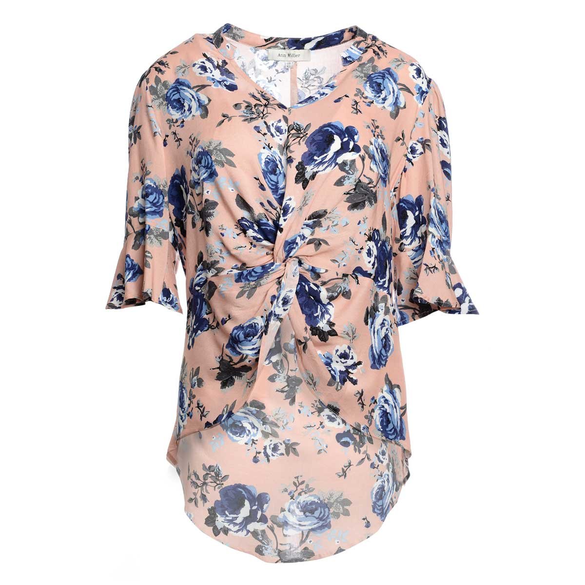 Blusa Rosa Estampada Ann Miller