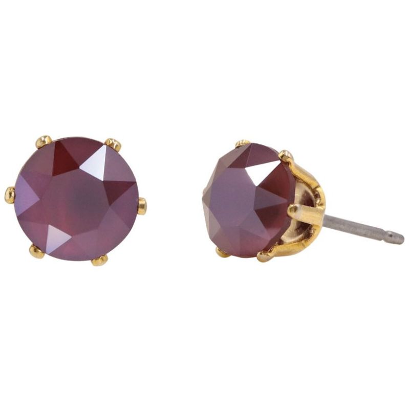 Set de Aretes con Cristal Swarovski Royal Blue Y Dark Red Mossimo