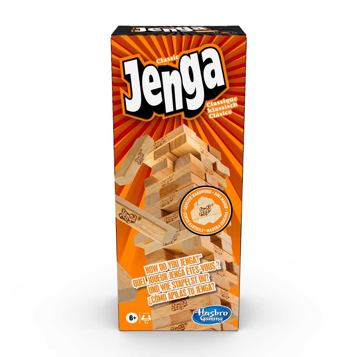Jenga Clásico Hasbro - Juego de Mesa