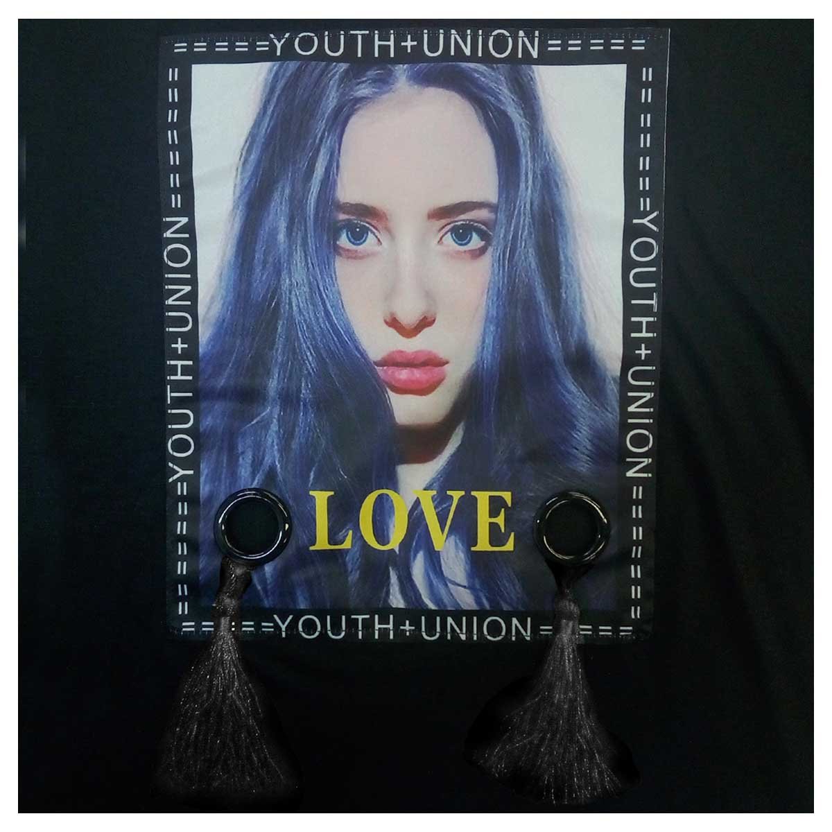 Playera para Dama Negra con Aplicación al Frente Pinkberry