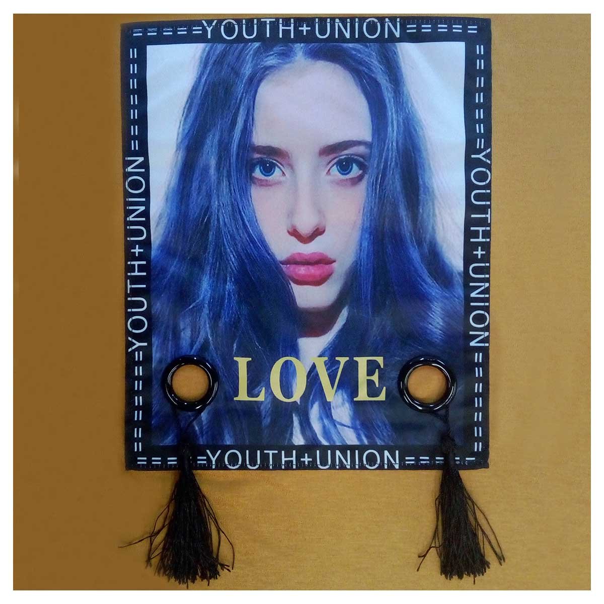 Playera para Dama Negra con Aplicación al Frente Pinkberry