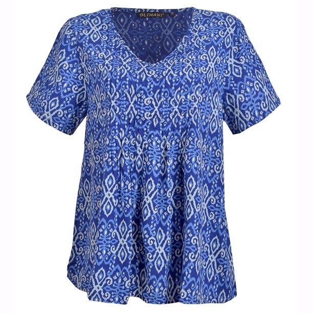 Blusa Manga Corta Estampada Olimani