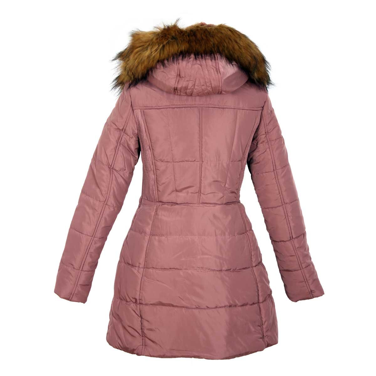 Chamarra Rosa Larga con Gorra Just By Basel