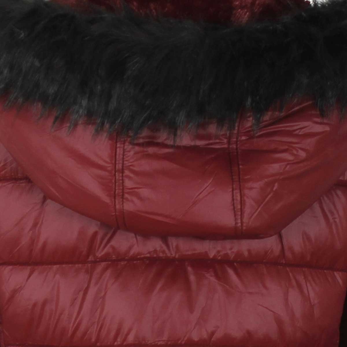 Chamarra Cuello Alto con Capucha Liso Elle para Dama