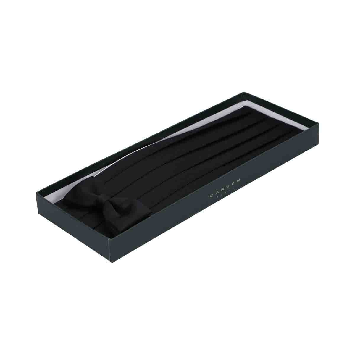 Juego de Faja Y Moño Liso Negro Carven