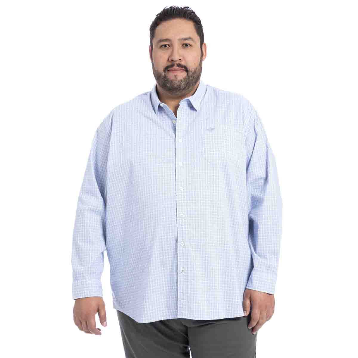 Camisa Manga Larga Azul B&t Dockers