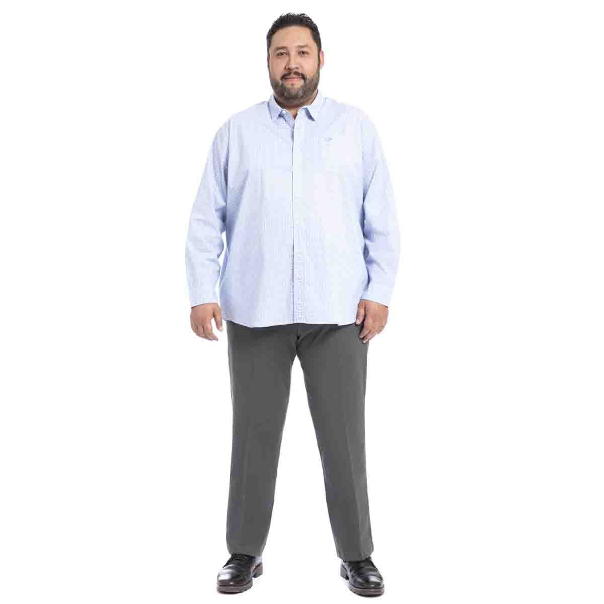 Camisa Manga Larga Azul B&t Dockers
