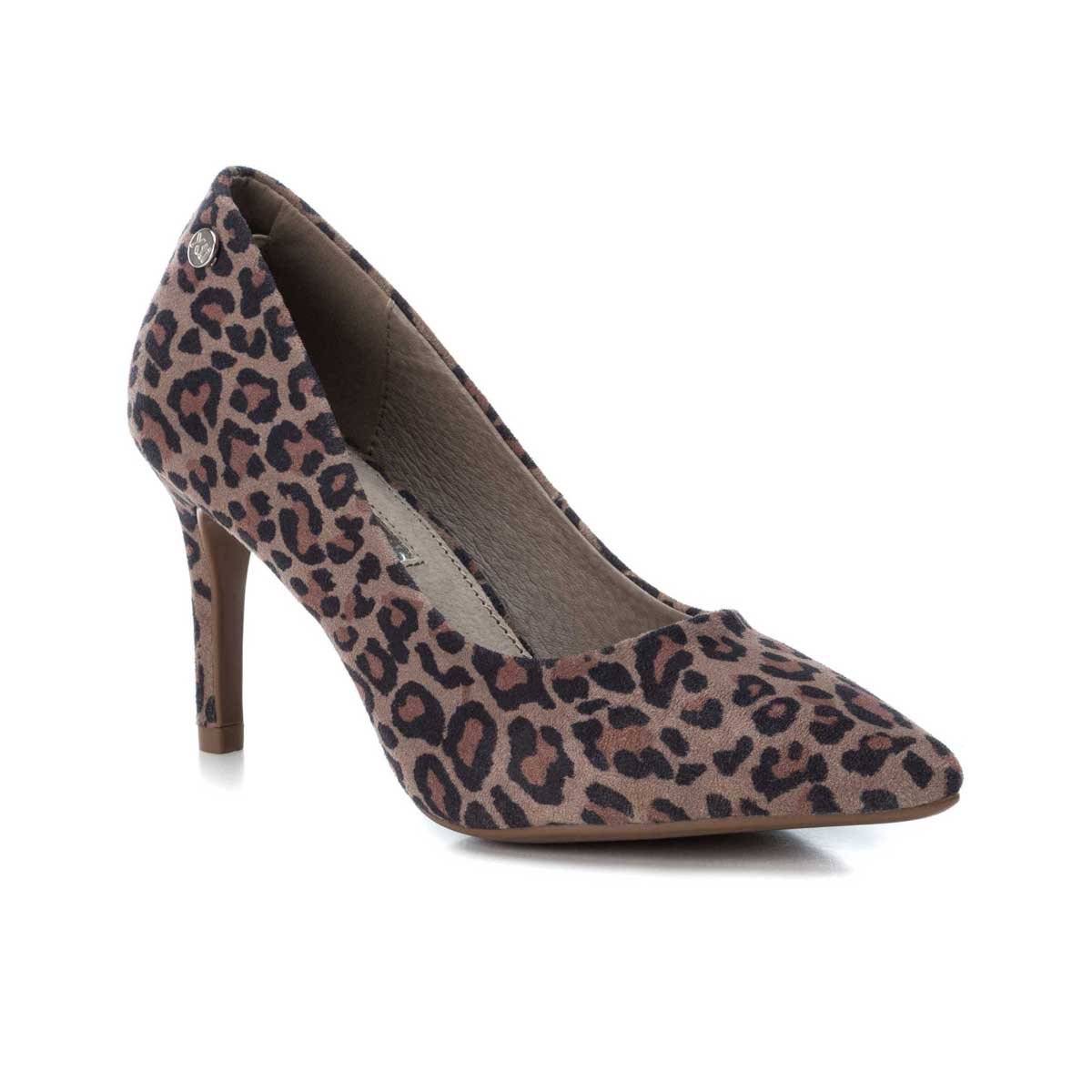 Zapatilla Puntal Animal Print con Tacón Xti