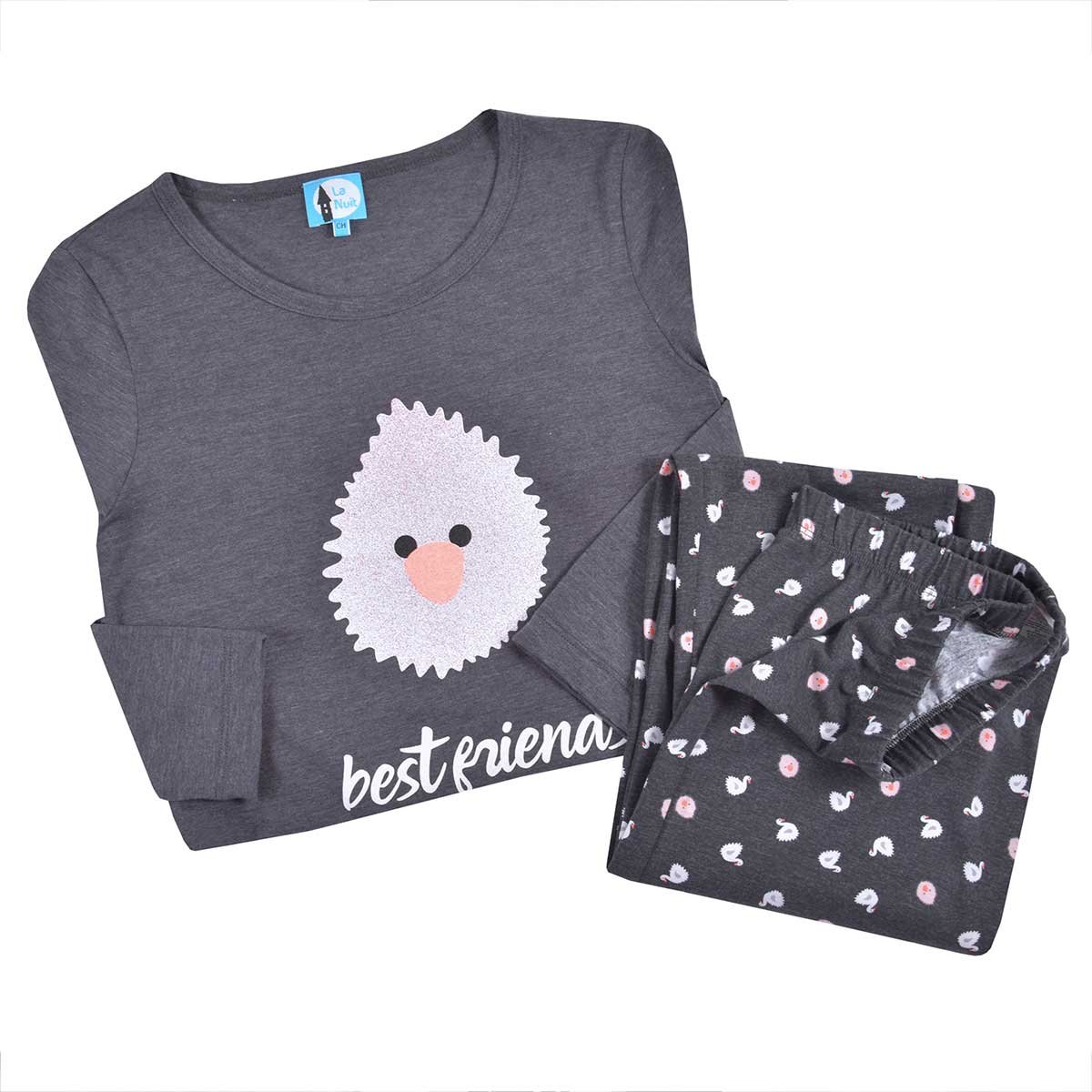 Pijama con Estampado Best Friends la Nuit