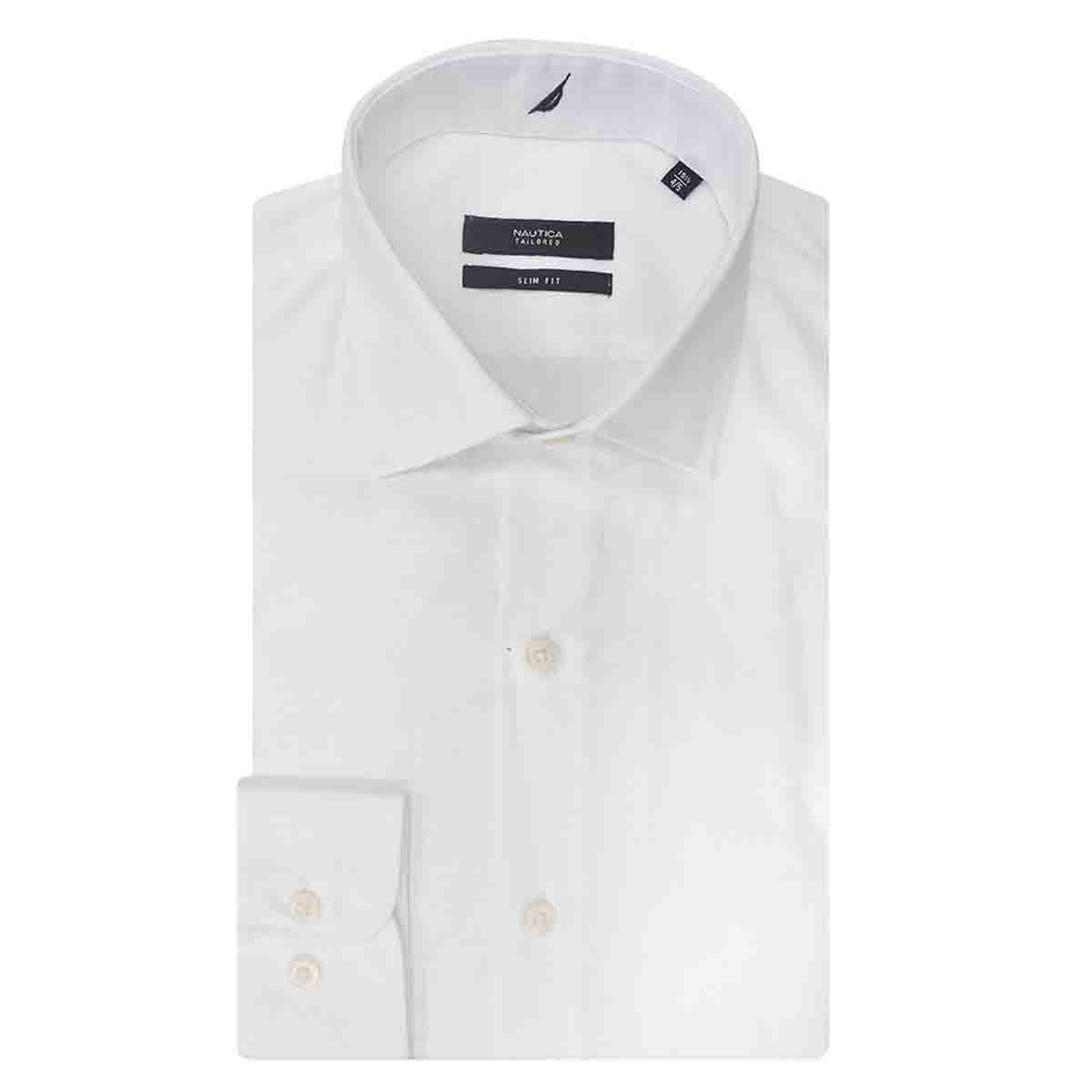 Camisa de Vestir Blanca Slim Nautica