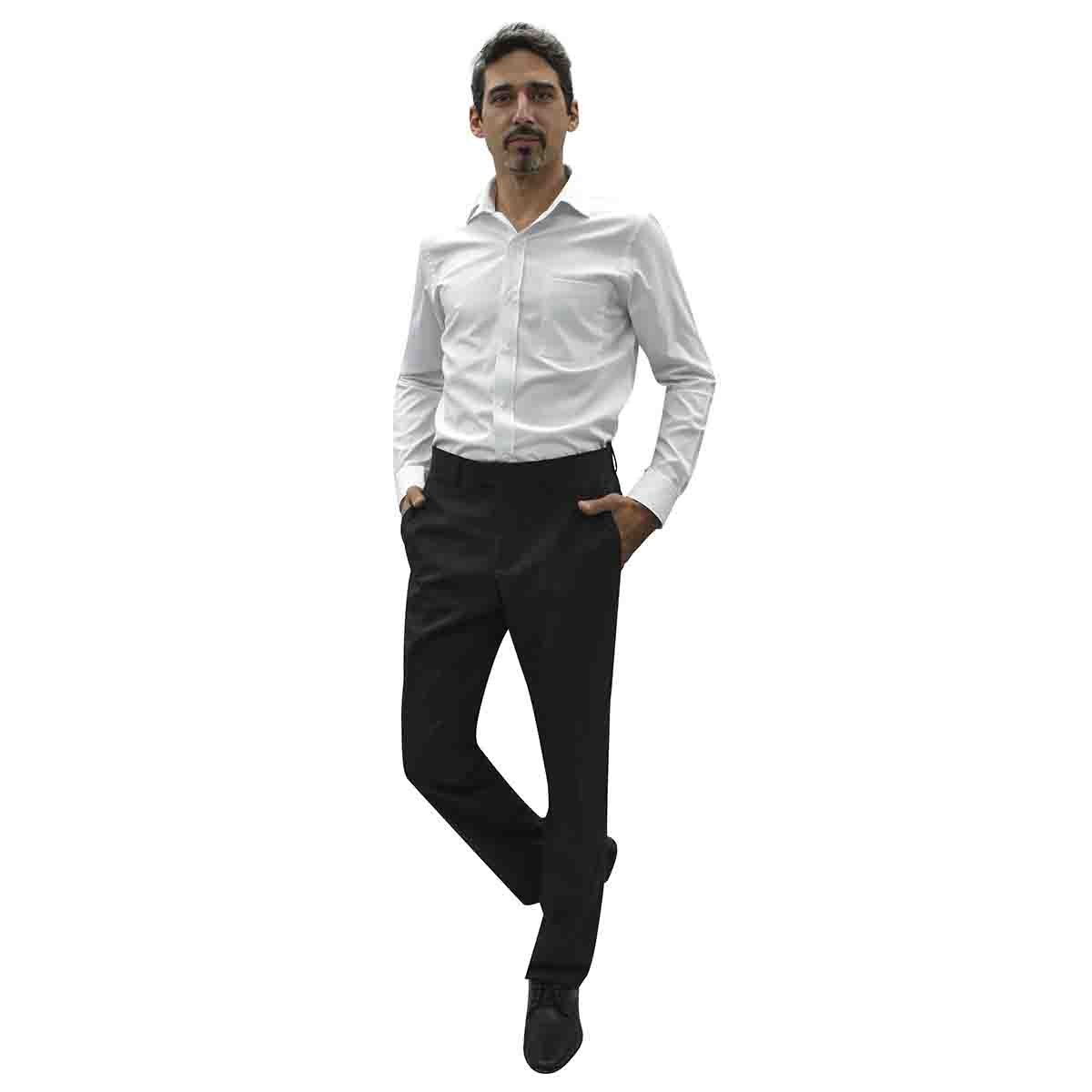 Camisa de Vestir Blanca Slim Cavalier