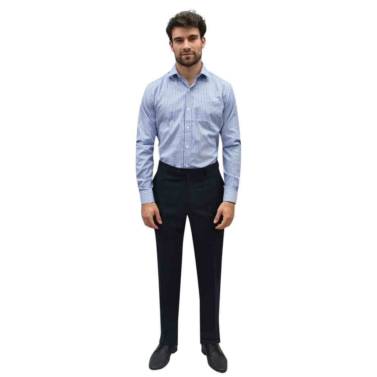 Camisa de Vestir Azul Corte Slim Chaps
