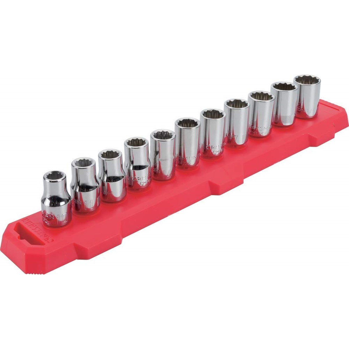 Juego de 11 Dados Métricos Mando 1/2" 12 Puntas Craftsman