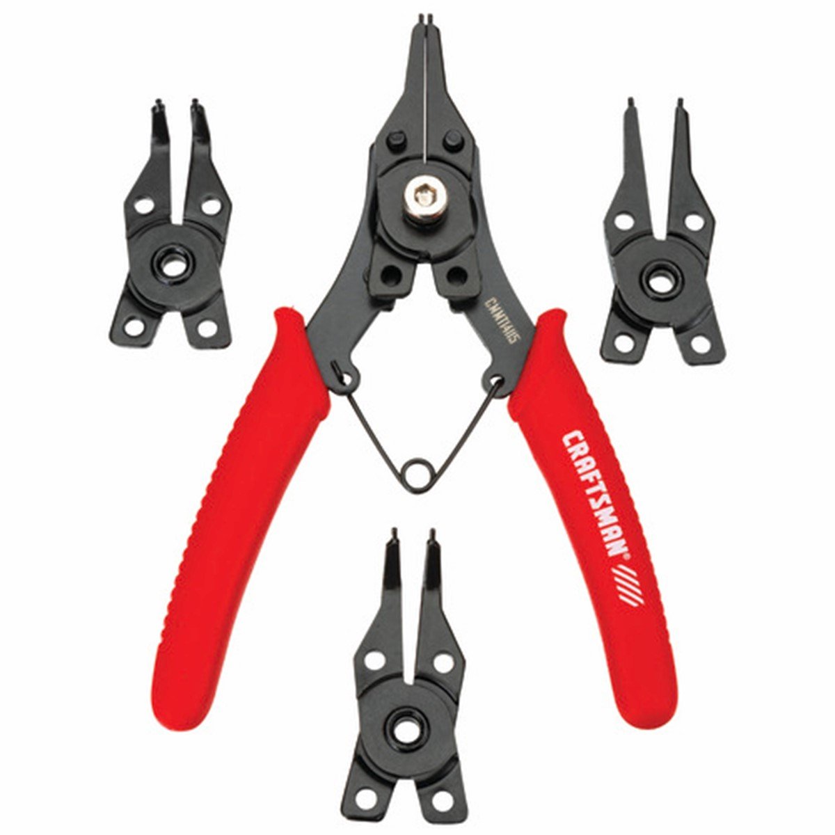 Juego de Pinzas Anilladoras 4 Cabezas de Puntas Intercambiables Craftsman