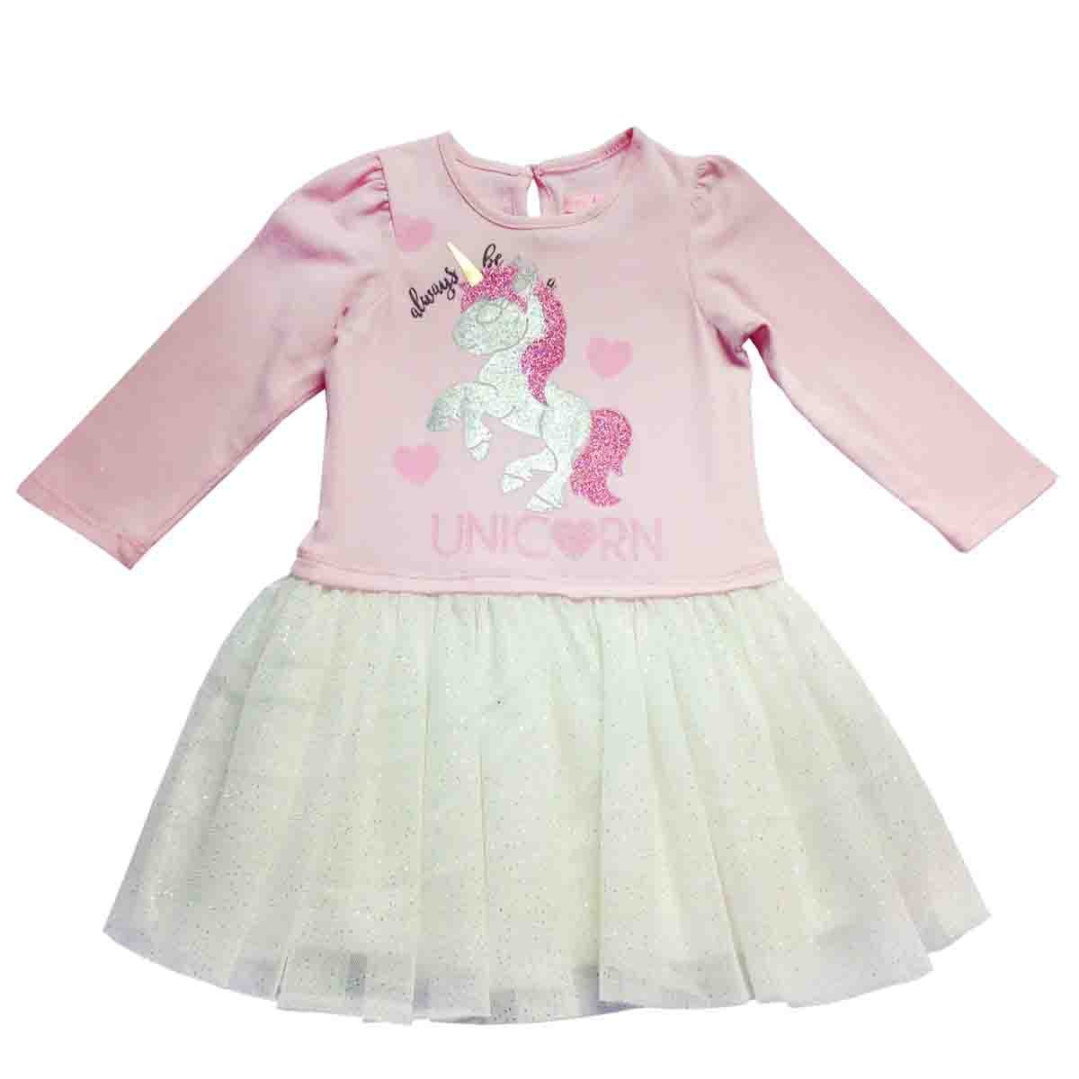 Vestido Manga Larga con Aplique Baby Let´s Go
