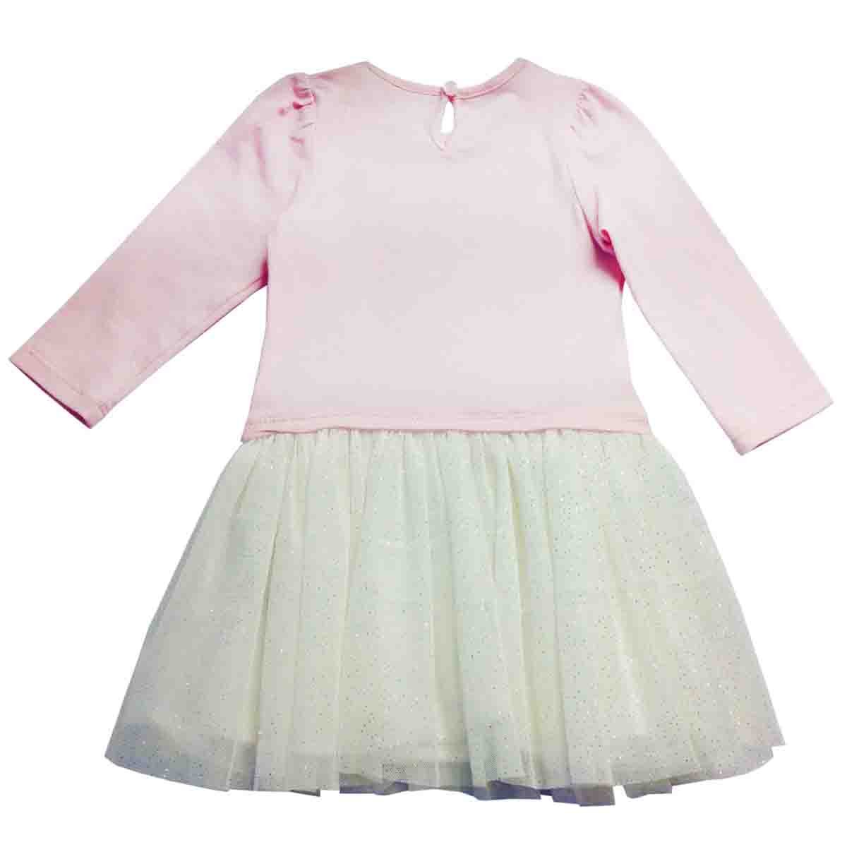 Vestido Manga Larga con Aplique Baby Let´s Go