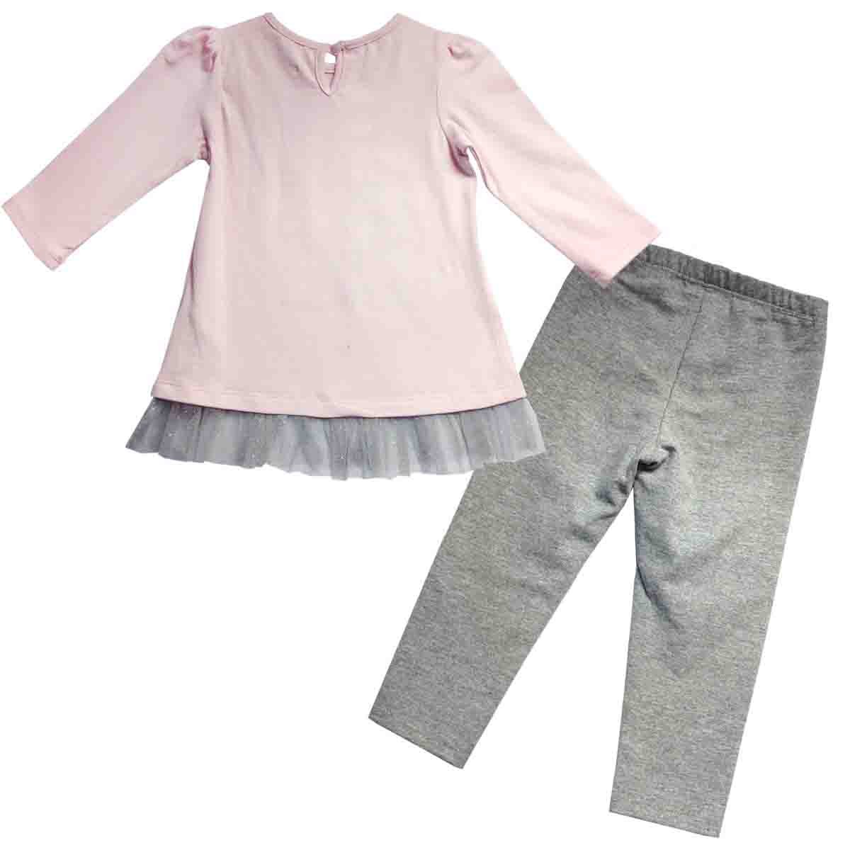 Conjunto de Leggings y Blusón Manga Larga con Aplique Baby Let´s Go