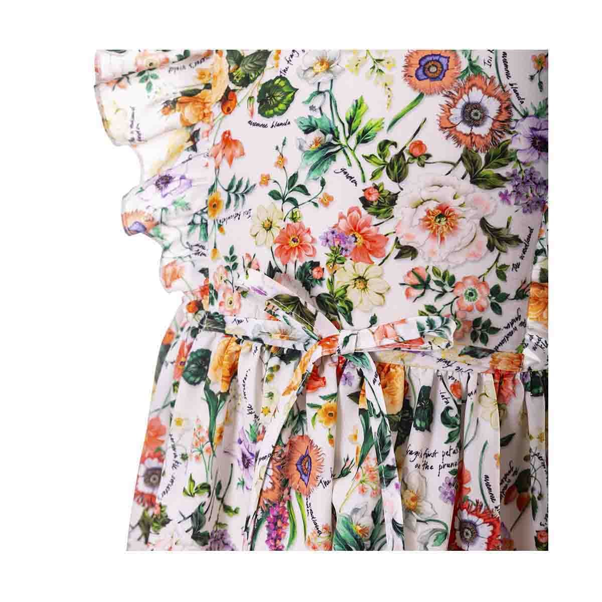 Vestido Estampado con Olanes y Sin Mangas Lovely Lulu