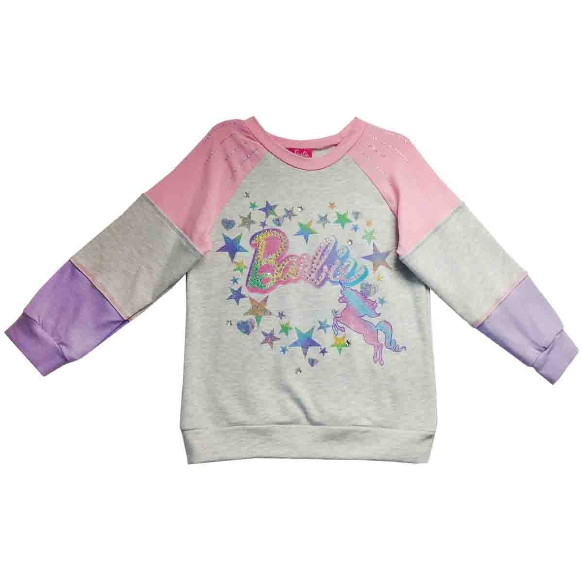 Sudadera de Licra en Bloques Estampado Barbie