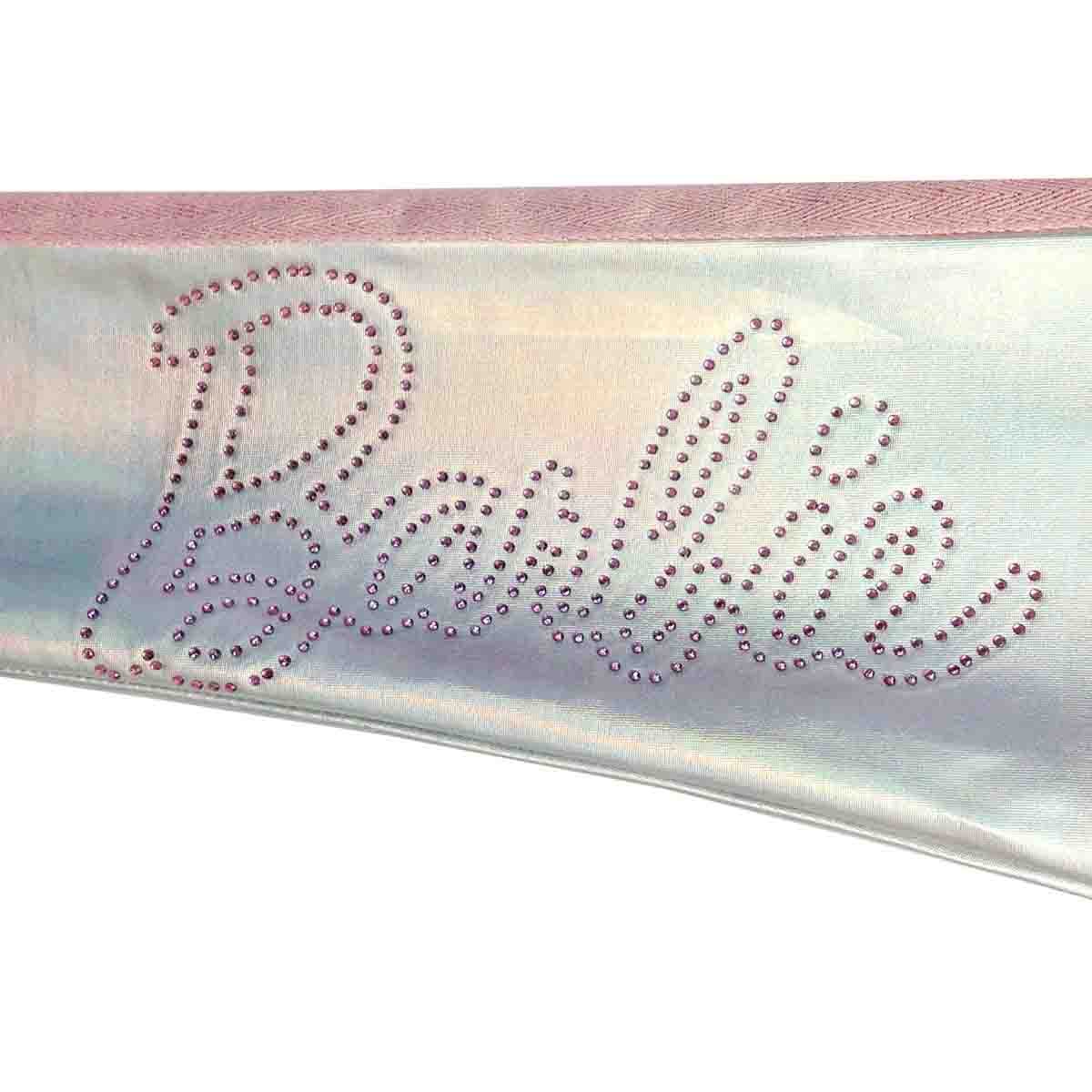 Legging Plata Iridiscente con Aplique Barbie
