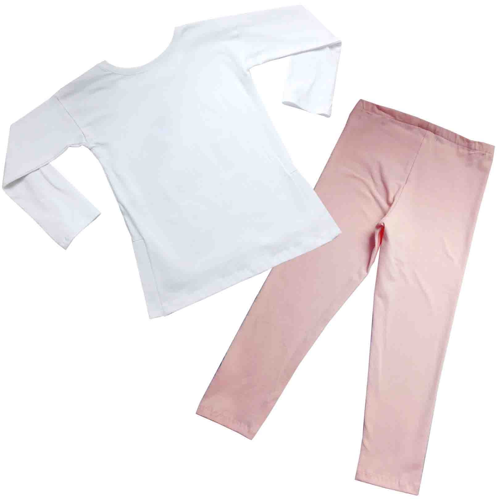 Conjunto Legging con Playera Manga Larga Estampada Barbie