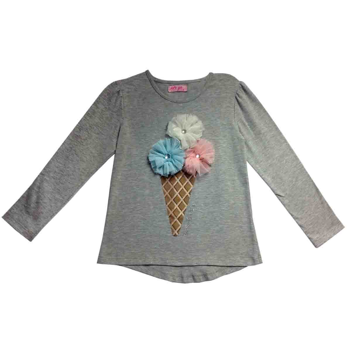 Playera Estampada con Aplique Let&acute;s Go para Ni&ntilde;a