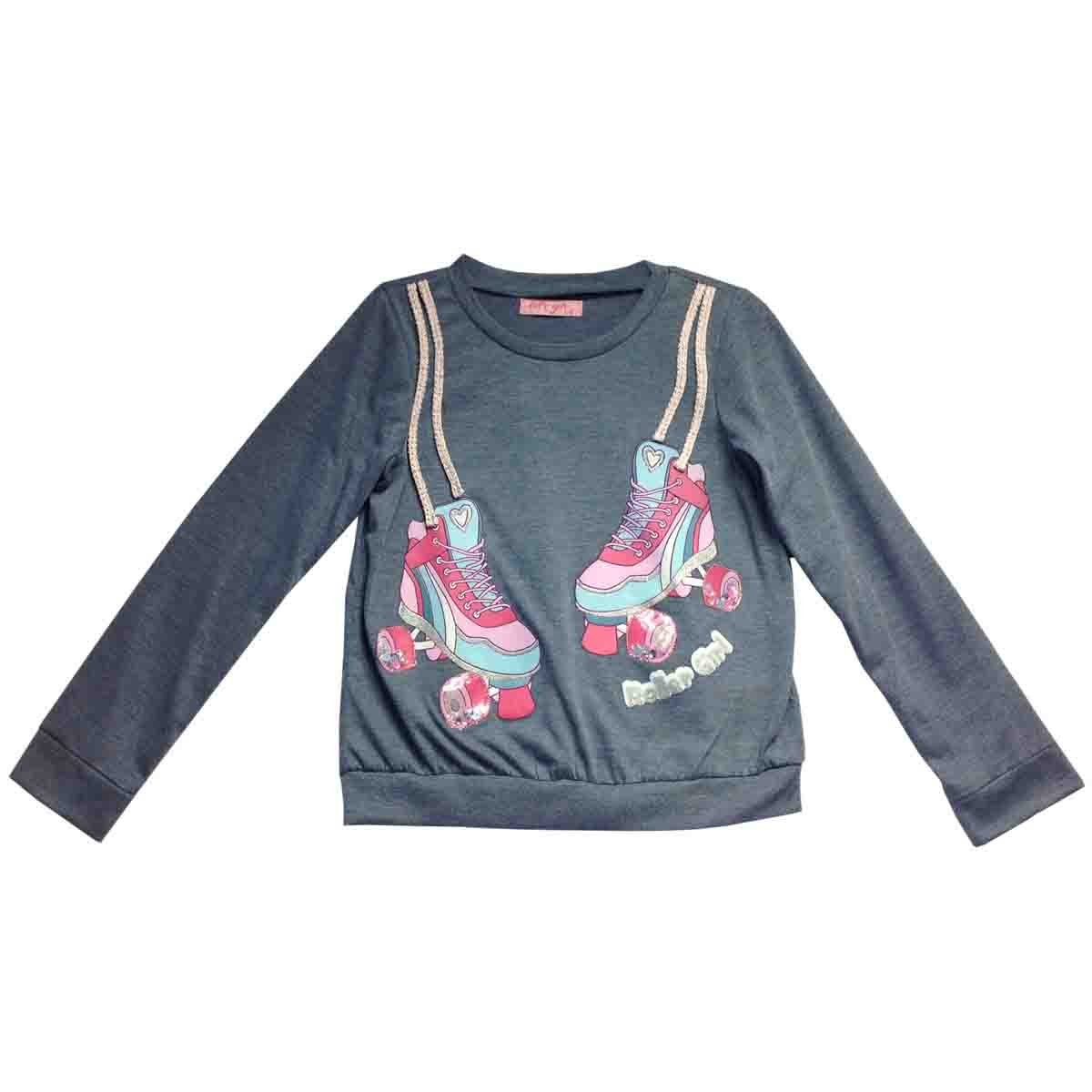 Playera Estampada con Aplique Let´s Go