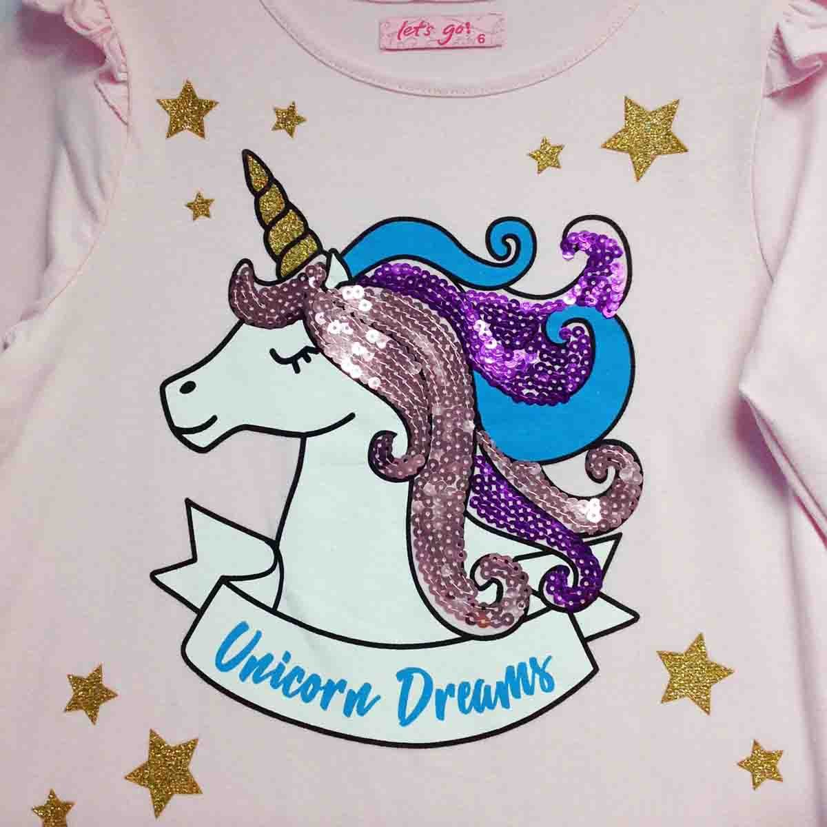 Playera Manga Larga con Aplique Let´s Go