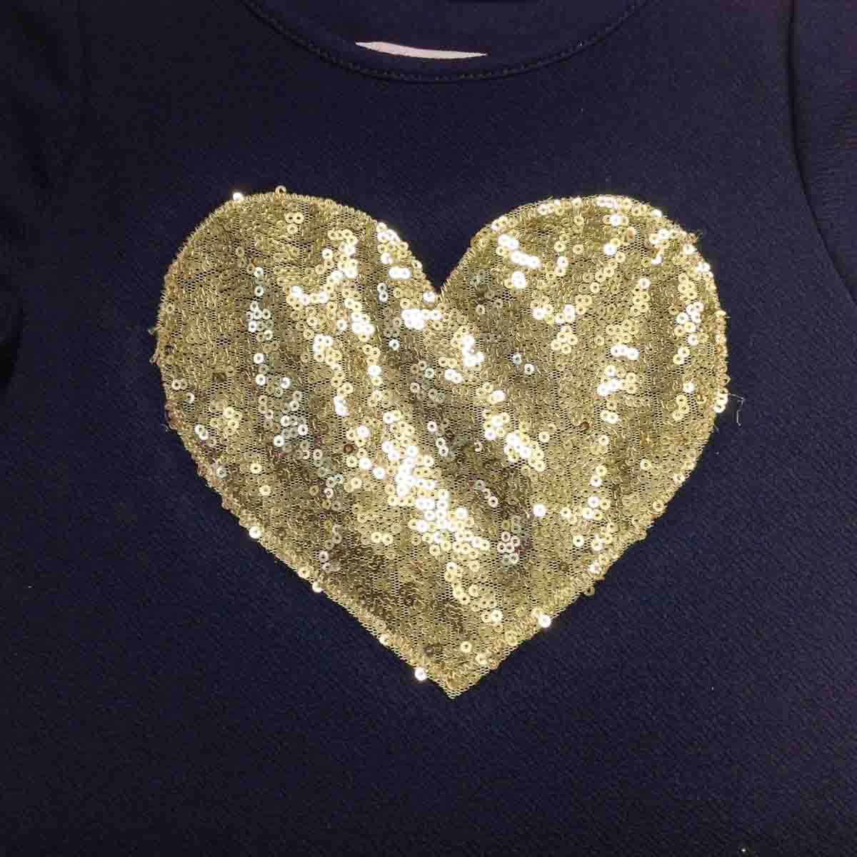 Vestido con Tul Dorado Y Apliques Let´s Go