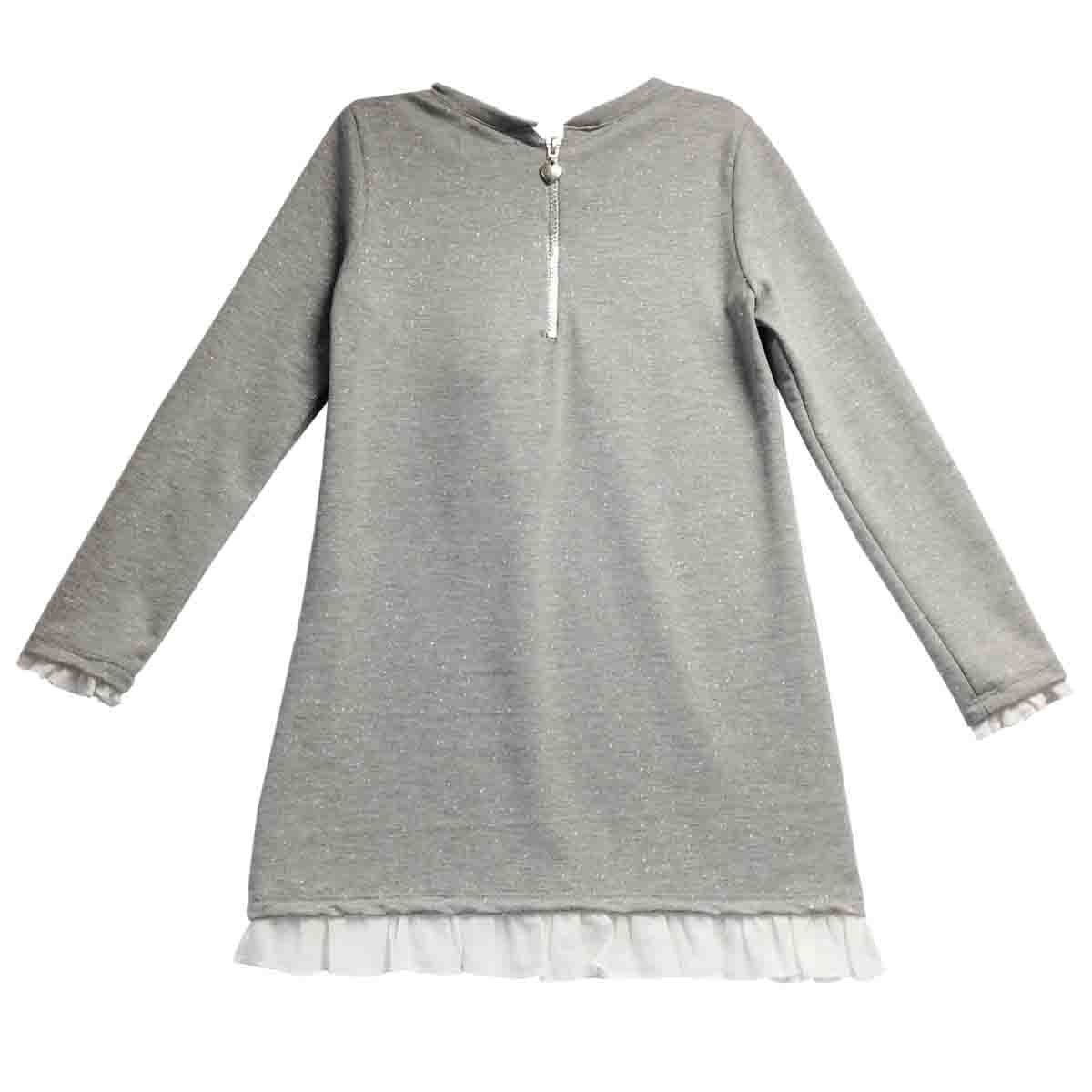 Vestido Manga Larga con Aplique Let´s Go