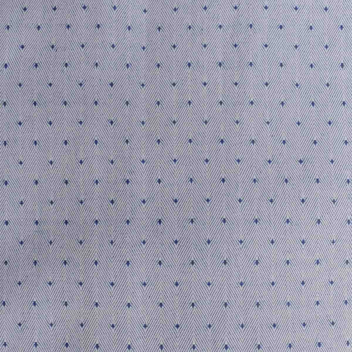 Camisa de Vestir Azul Combinada Slim Cavalier