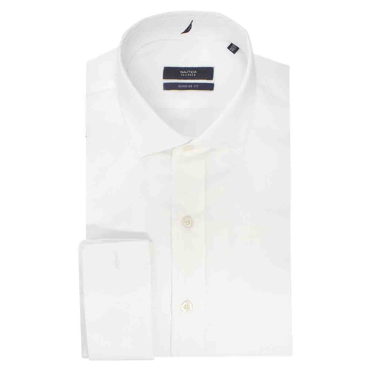 Camisa de Vestir Blanca Corte Regular Nautica