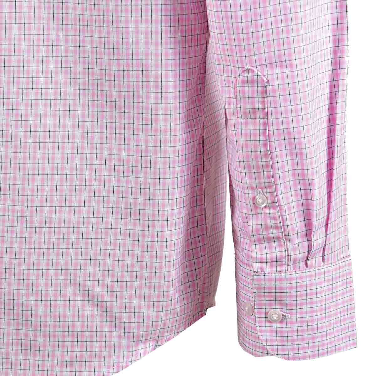 Camisa de Vestir Manga Larga Rosa Combinado Nina Ricci