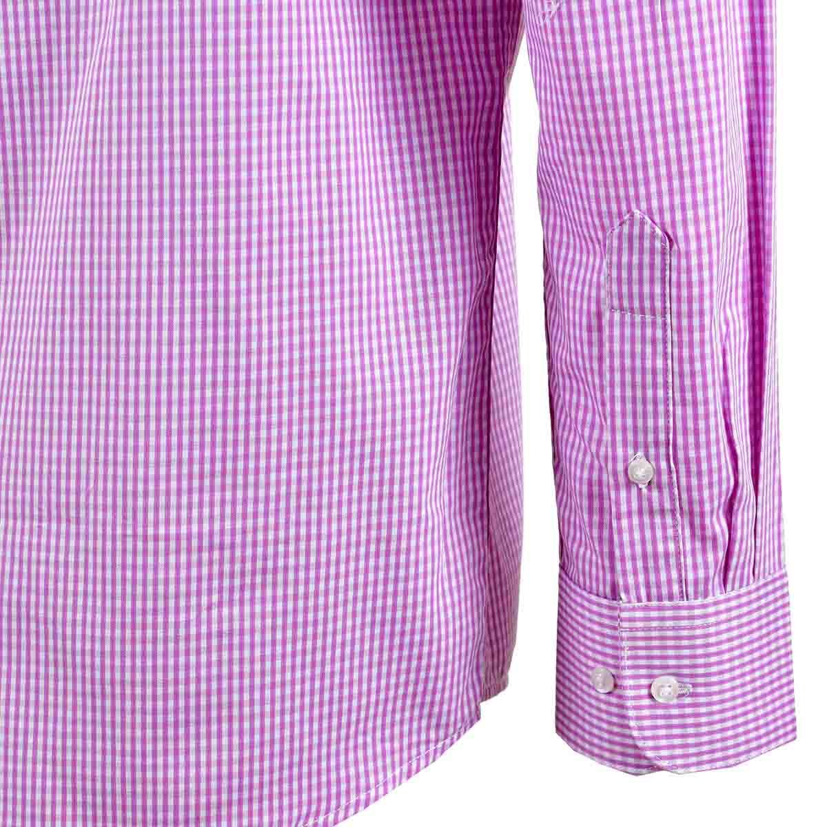 Camisa de Vestir Manga Larga Rosa Combinado Nina Ricci
