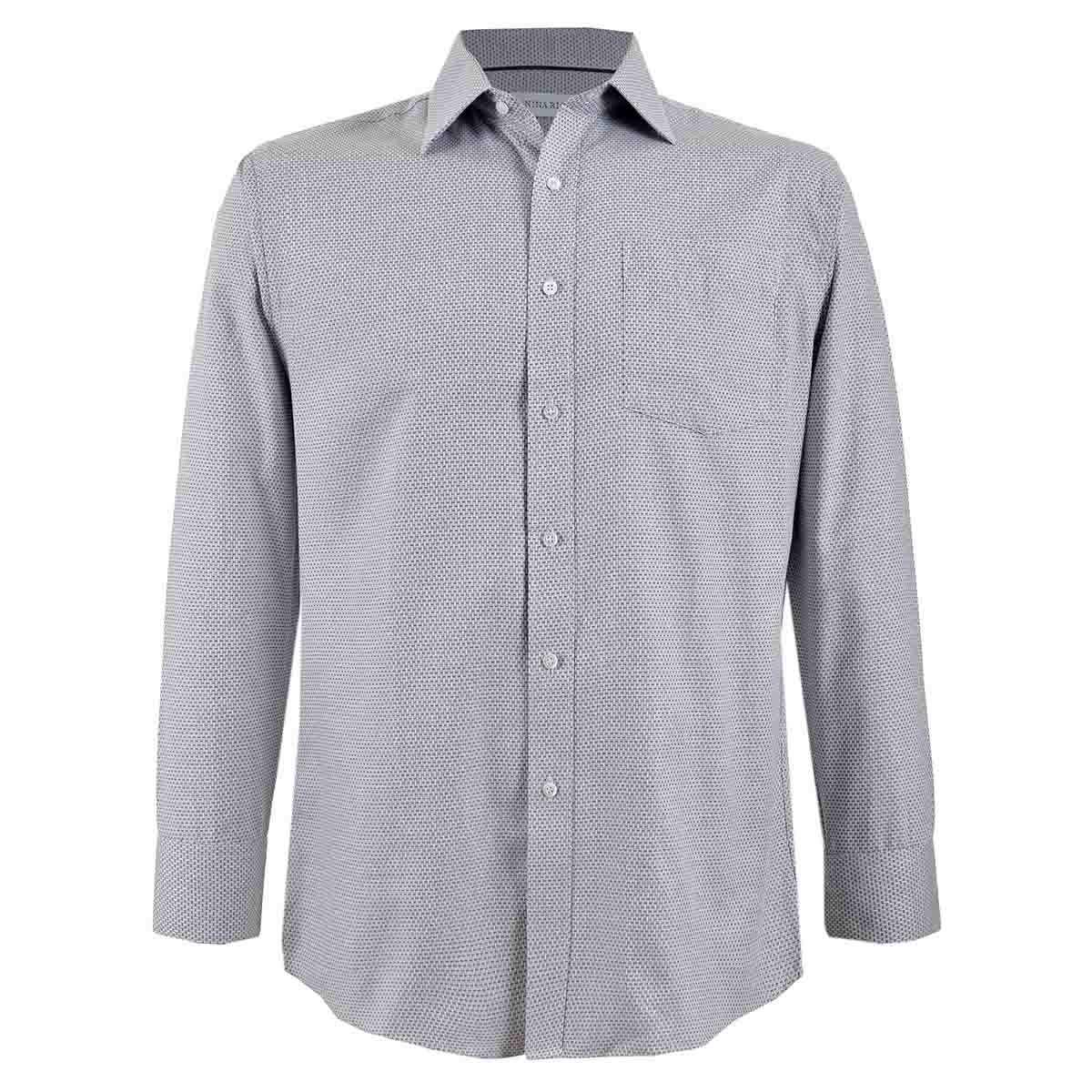 Camisa de Vestir Manga Larga Gris Nina Ricci