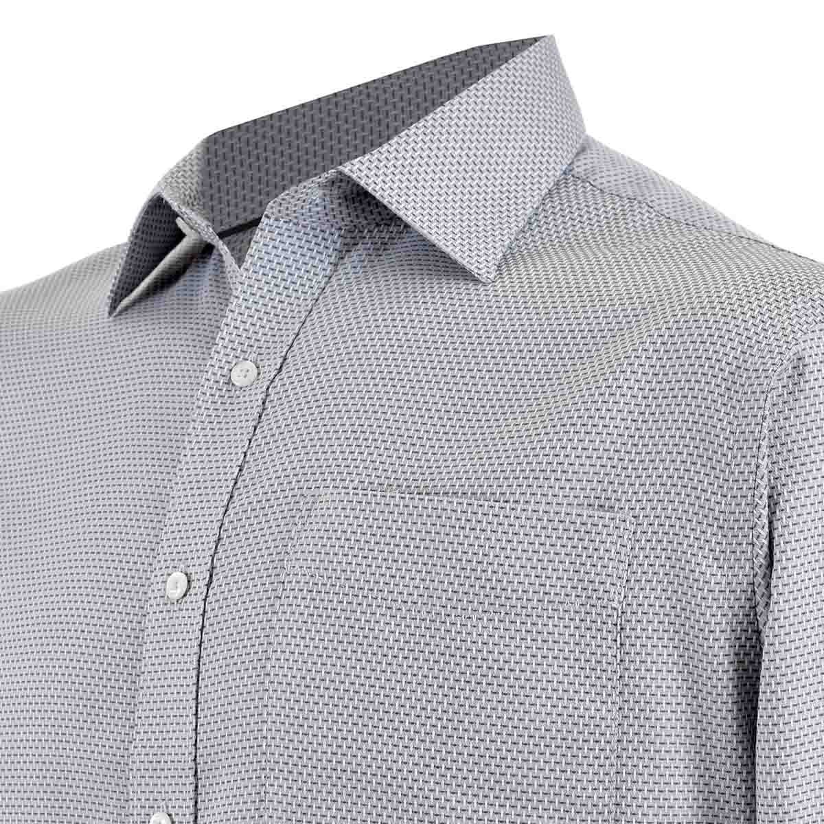Camisa de Vestir Manga Larga Gris Nina Ricci