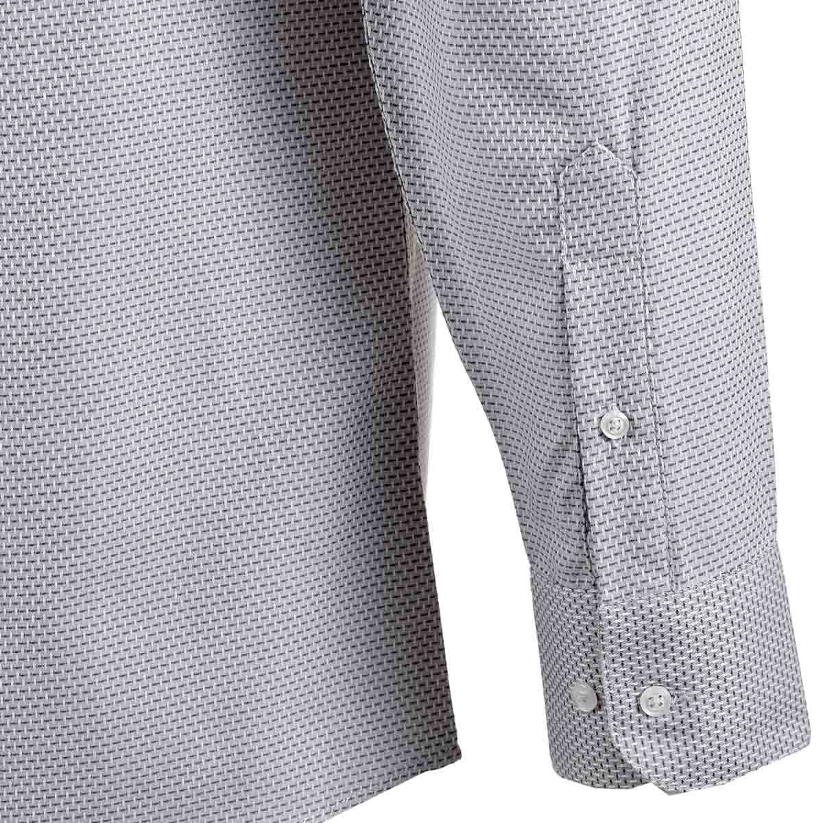 Camisa de Vestir Manga Larga Gris Nina Ricci