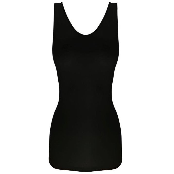 Camisa Negra con Control y Doble Vista Maidenform