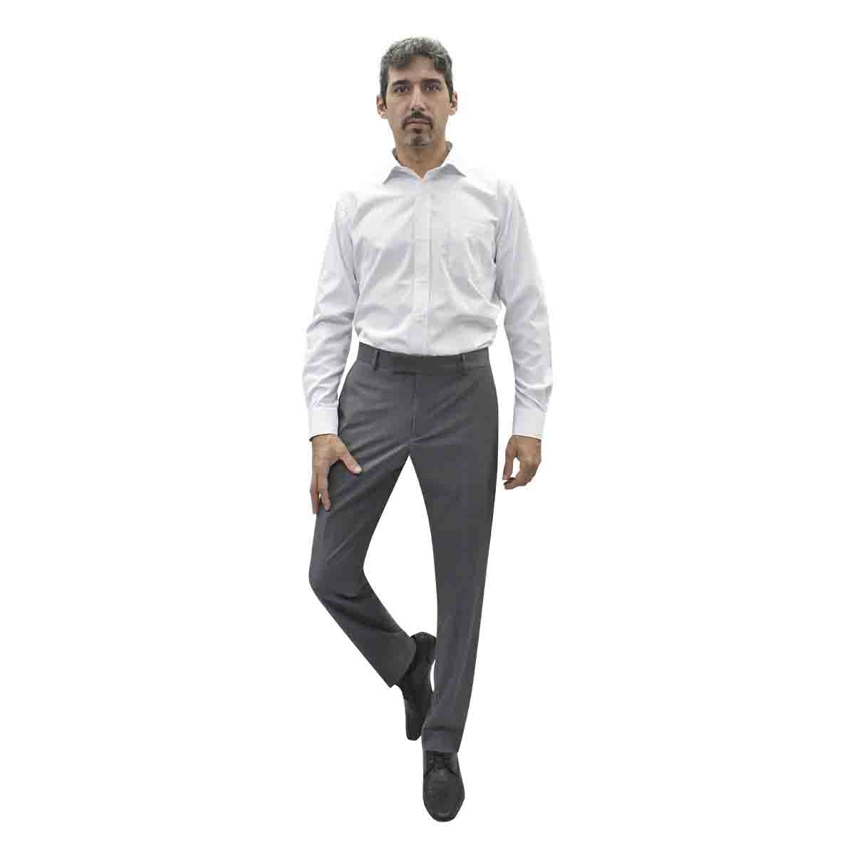 Camisa de Vestir Blanca Corte Slim Chaps